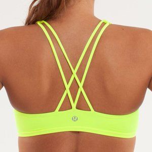 NWOT Neon Lululemon Free to Be Bra